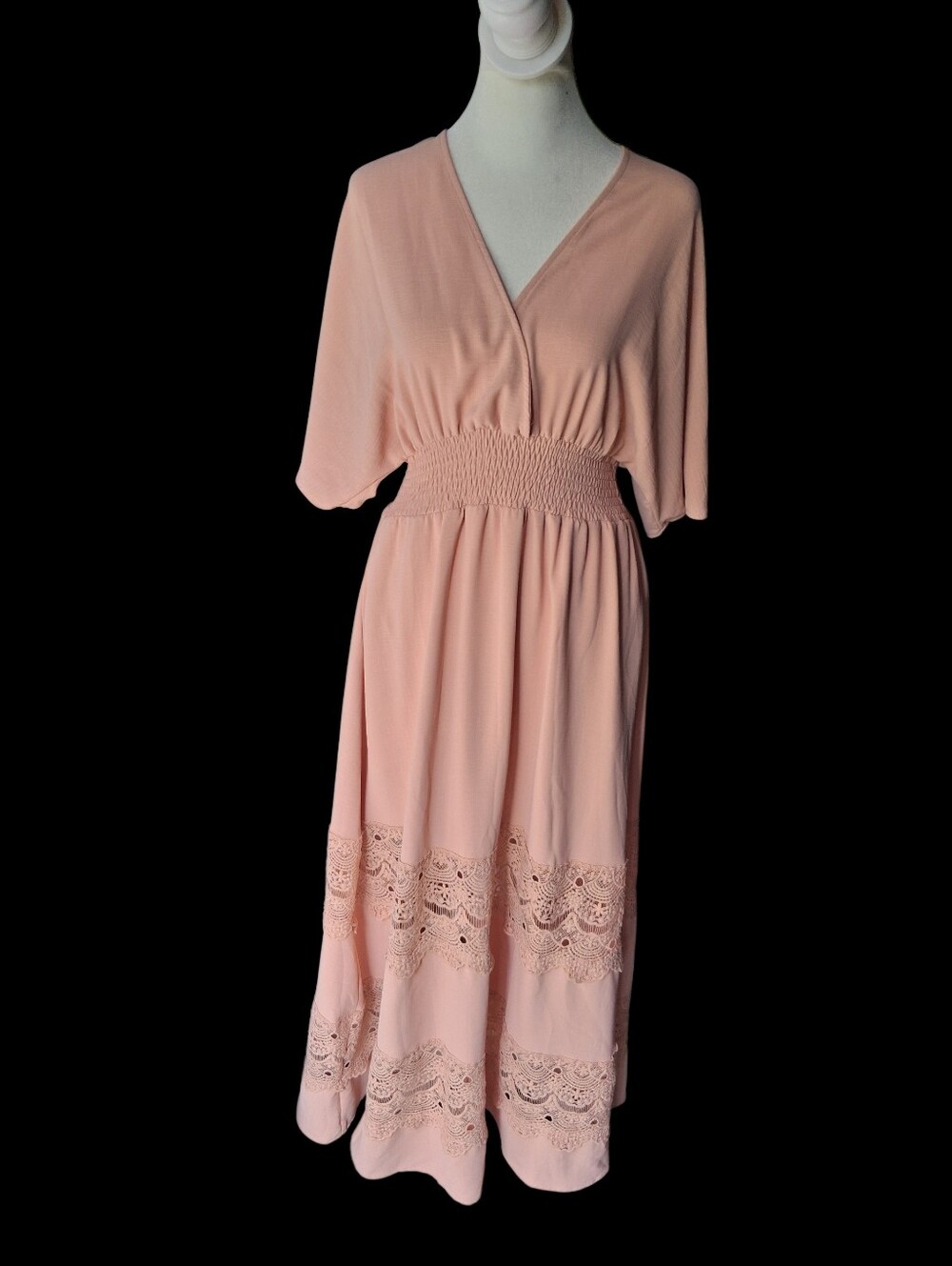 Baltic Born Peach Maxi Dress Bohemian S